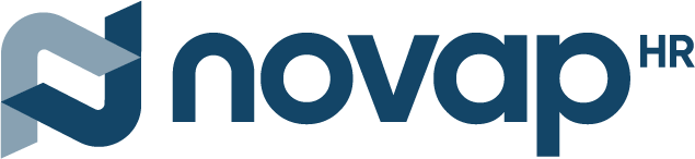 Novap HR company logo in dark version.